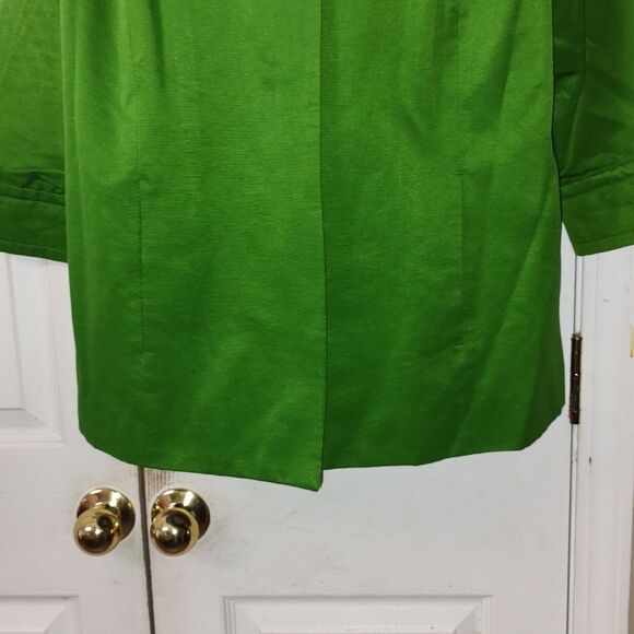 Jaclyn Smith  green button front  blazer jacket business casual Sz XL - Picture 2 of 5